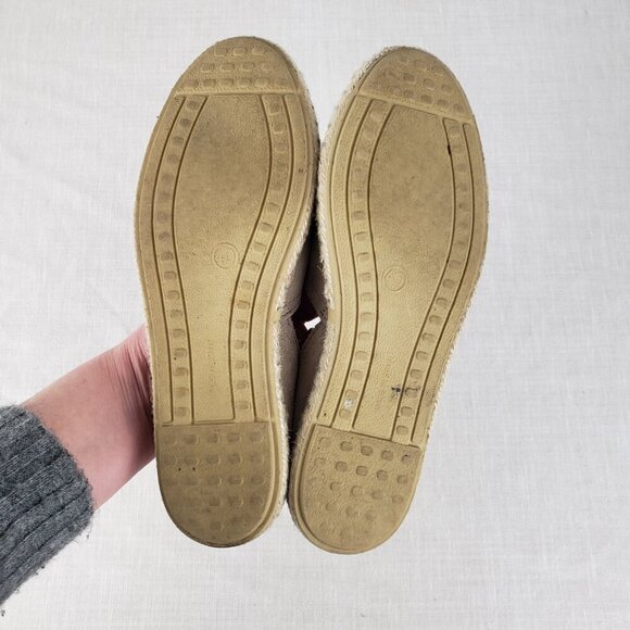 Verbenas Carmen Espadrilles Tan Suede Closed Toe Flats Shoes Size 40 US 9 - Picture 5 of 16